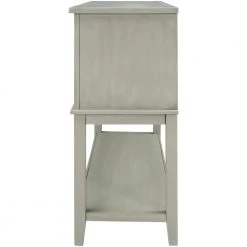 45 in. Wooden Console Table with Wine Rack Open Shelf Storage Sideboard (Antique Gray) by Siavonce 19 45 in. Wooden Console Table with Wine Rack Open Shelf Storage Sideboard (Antique Gray) by Siavonce -OS Home Sales Shop antique gray siavonce console tables t y wf281028aae 40 1000