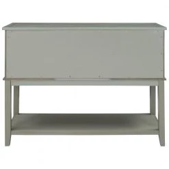 45 in. Wooden Console Table with Wine Rack Open Shelf Storage Sideboard (Antique Gray) by Siavonce 22 45 in. Wooden Console Table with Wine Rack Open Shelf Storage Sideboard (Antique Gray) by Siavonce -OS Home Sales Shop antique gray siavonce console tables t y wf281028aae 66 1000