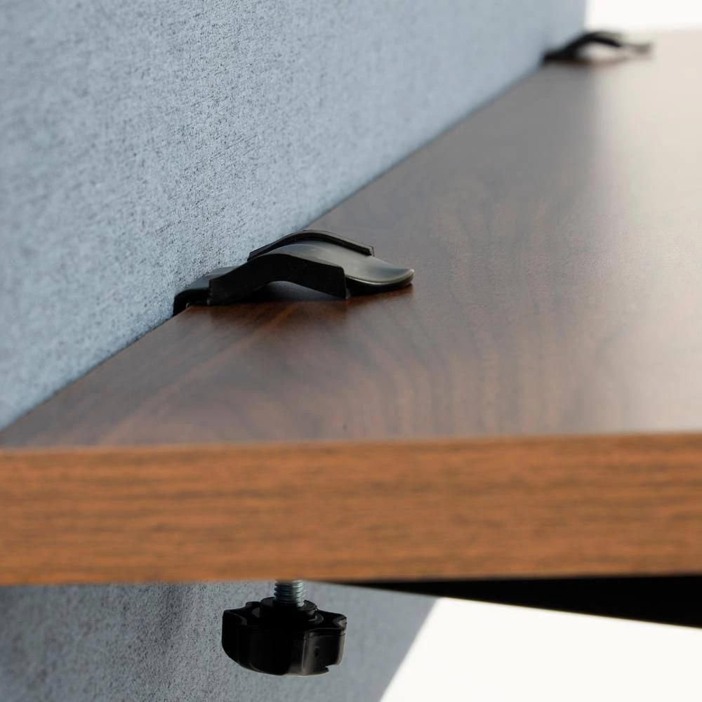 Adjustable Height 49 in Rectangular Blue Fabric Privacy Screen with Tack Board by OS Home and Office Furniture 8 Adjustable Height 49 in Rectangular Blue Fabric Privacy Screen with Tack Board by OS Home and Office Furniture - Image 6