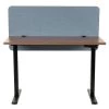 Adjustable Height 49 in Rectangular Blue Fabric Privacy Screen with Tack Board by OS Home and Office Furniture -OS Home Sales Shop aqua os home and office furniture computer desks 23002 64 1000