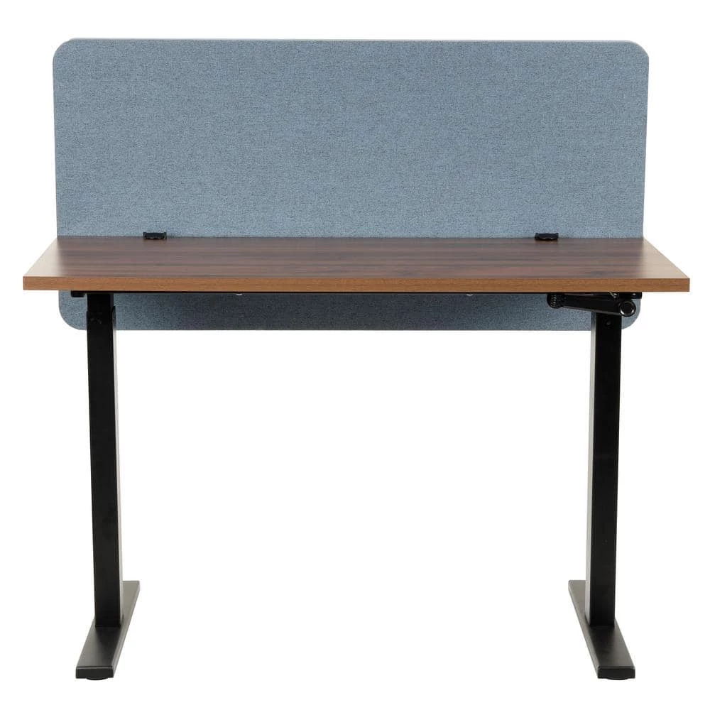 Adjustable Height 49 in Rectangular Blue Fabric Privacy Screen with Tack Board by OS Home and Office Furniture 3 Adjustable Height 49 in Rectangular Blue Fabric Privacy Screen with Tack Board by OS Home and Office Furniture