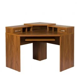 Corner Desk with Monitor Platform, Keyboard Shelf and 2-Drawers by OS Home and Office Furniture