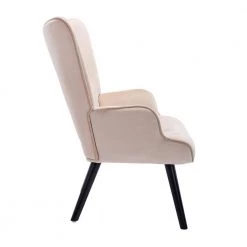 37.8 in. Beige Modern Leisure Chair Accent Arm Chair For Living Room and Bed Room by Siavonce 22 37.8 in. Beige Modern Leisure Chair Accent Arm Chair For Living Room and Bed Room by Siavonce -OS Home Sales Shop beige black siavonce accent chairs cm y w39533699 1f 1000