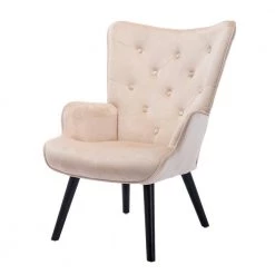 37.8 in. Beige Modern Leisure Chair Accent Arm Chair For Living Room and Bed Room by Siavonce 21 37.8 in. Beige Modern Leisure Chair Accent Arm Chair For Living Room and Bed Room by Siavonce -OS Home Sales Shop beige black siavonce accent chairs cm y w39533699 4f 1000
