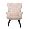 37.8 in. Beige Modern Leisure Chair Accent Arm Chair For Living Room and Bed Room by Siavonce -OS Home Sales Shop beige black siavonce accent chairs cm y w39533699 64 1000