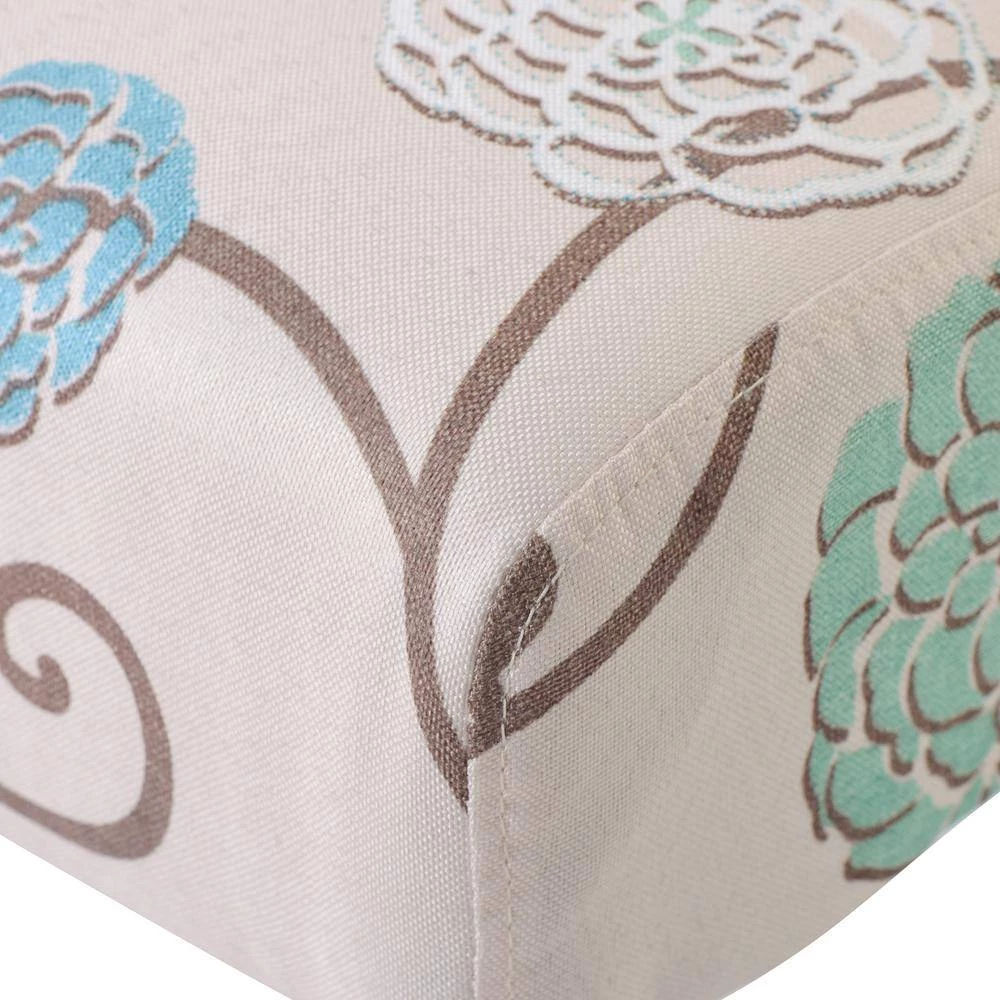 Upholstered Accent Armless Living Room Chair Set of 2 (Beige Color Floral) by Siavonce 7 Upholstered Accent Armless Living Room Chair Set of 2 (Beige Color Floral) by Siavonce - Image 5