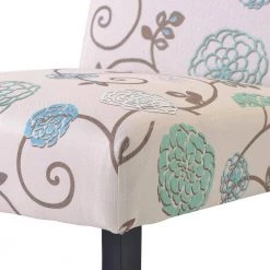 Upholstered Accent Armless Living Room Chair Set of 2 (Beige Color Floral) by Siavonce 14 Upholstered Accent Armless Living Room Chair Set of 2 (Beige Color Floral) by Siavonce -OS Home Sales Shop beige siavonce accent chairs dj zc pp193595aac 4f 1000