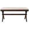 Farmhouse Brown Plus Beige Rustic Wood Kitchen Upholstered Dining Bench by Siavonce 1 Farmhouse Brown Plus Beige Rustic Wood Kitchen Upholstered Dining Bench by Siavonce -OS Home Sales Shop beige siavonce dining chairs dj zc wf198243aad 64 1000