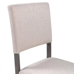 Beige Mid-Century Wood 4-Upholstered Dining Chairs for Small Places by Siavonce -OS Home Sales Shop beige siavonce dining chairs dj zc wf282701aae 1f 1000