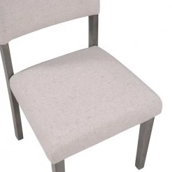 Beige Mid-Century Wood 4-Upholstered Dining Chairs for Small Places by Siavonce -OS Home Sales Shop beige siavonce dining chairs dj zc wf282701aae 4f 1000