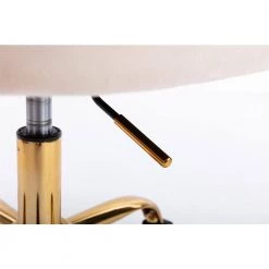 Modern Beige Velvet Desk Chair Upholstered Adjustable Swivel Task Chairs by Siavonce -OS Home Sales Shop beige siavonce task chairs cm y w39537647 44 1000