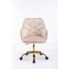 Modern Beige Velvet Desk Chair Upholstered Adjustable Swivel Task Chairs by Siavonce 1 Modern Beige Velvet Desk Chair Upholstered Adjustable Swivel Task Chairs by Siavonce -OS Home Sales Shop beige siavonce task chairs cm y w39537647 64 1000