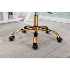 Modern Beige Velvet Desk Chair Upholstered Adjustable Swivel Task Chairs by Siavonce -OS Home Sales Shop beige siavonce task chairs cm y w39537647 77 1000