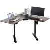 53 in. Black and Walnut L-Shaped Electric Corner Standing Desk with Adjustable Height by Siavonce -OS Home Sales Shop black and walnut siavonce standing desks ly y fx06 db 64 1000