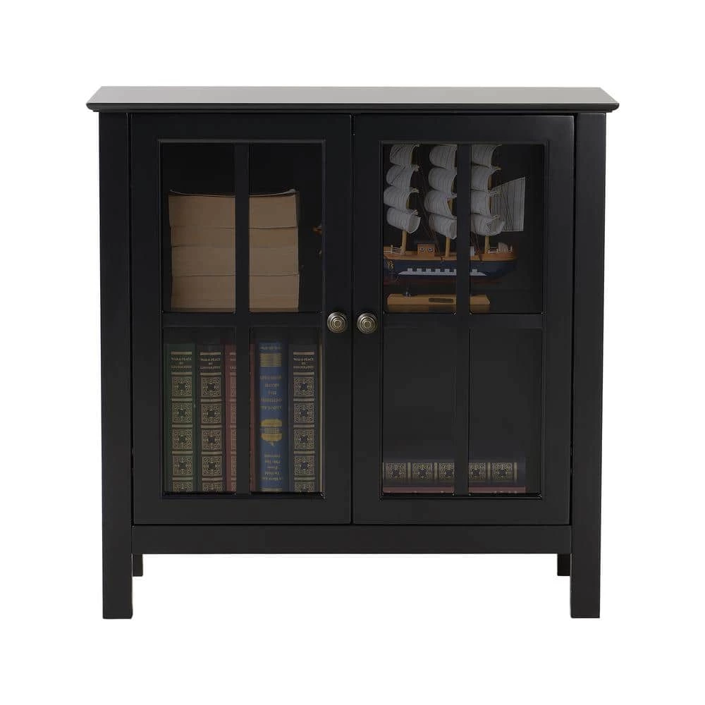 OS Home and Office Black Glass Door Accent and Display Cabinet by OS Home and Office Furniture 7 OS Home and Office Black Glass Door Accent and Display Cabinet by OS Home and Office Furniture - Image 5