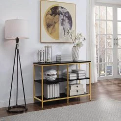 Modern Life 30 in. Black Laminate 3-Shelf Standard Bookcase by OS Home and Office Furniture -OS Home Sales Shop black os home and office furniture bookcases bookshelves mdrbc bk c3 1000