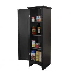 Casual Basics Black 1-Door Kitchen Storage Pantry by OS Home and Office Furniture 13 Casual Basics Black 1-Door Kitchen Storage Pantry by OS Home and Office Furniture -OS Home Sales Shop black os home and office furniture pantry cabinets 25601 44 1000