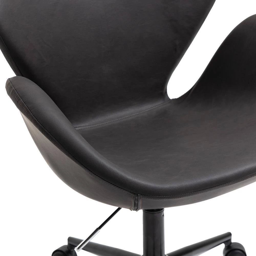 Home Office Black Faux Leather Home Office Chair by OS Home and Office Furniture 8 Home Office Black Faux Leather Home Office Chair by OS Home and Office Furniture - Image 6