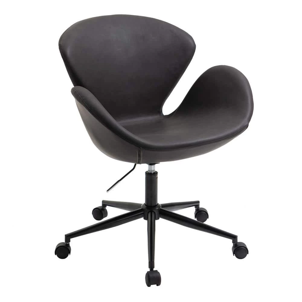 Home Office Black Faux Leather Home Office Chair by OS Home and Office Furniture 3 Home Office Black Faux Leather Home Office Chair by OS Home and Office Furniture