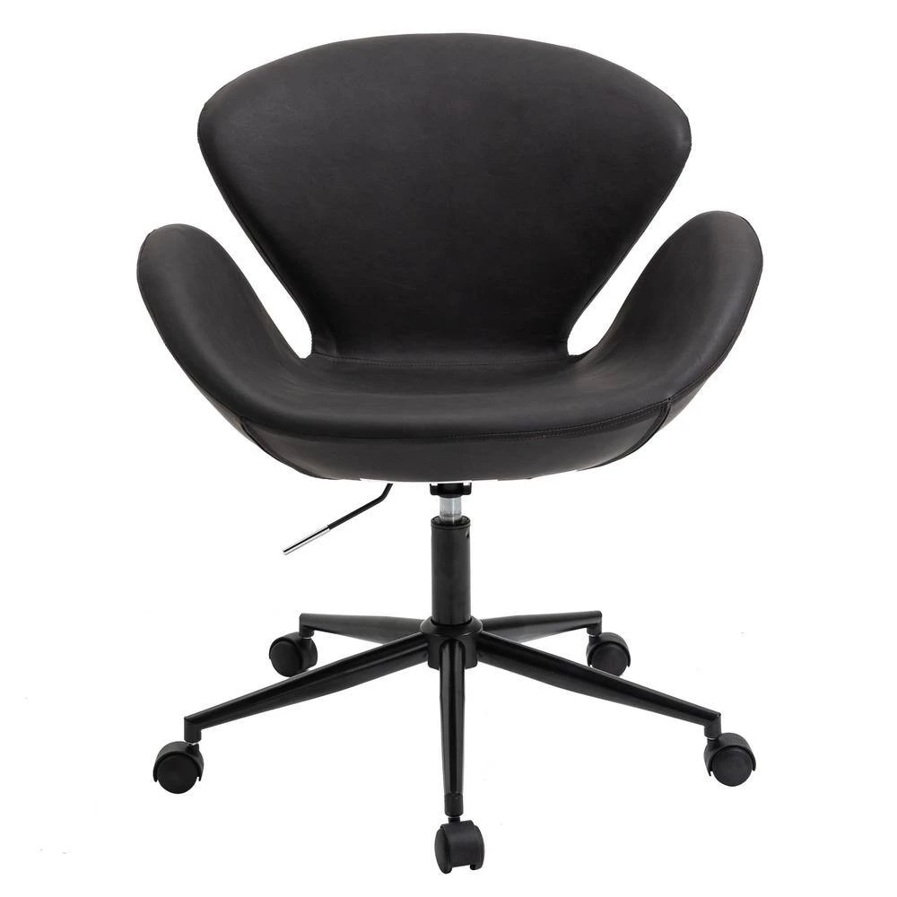 Home Office Black Faux Leather Home Office Chair by OS Home and Office Furniture 10 Home Office Black Faux Leather Home Office Chair by OS Home and Office Furniture - Image 8