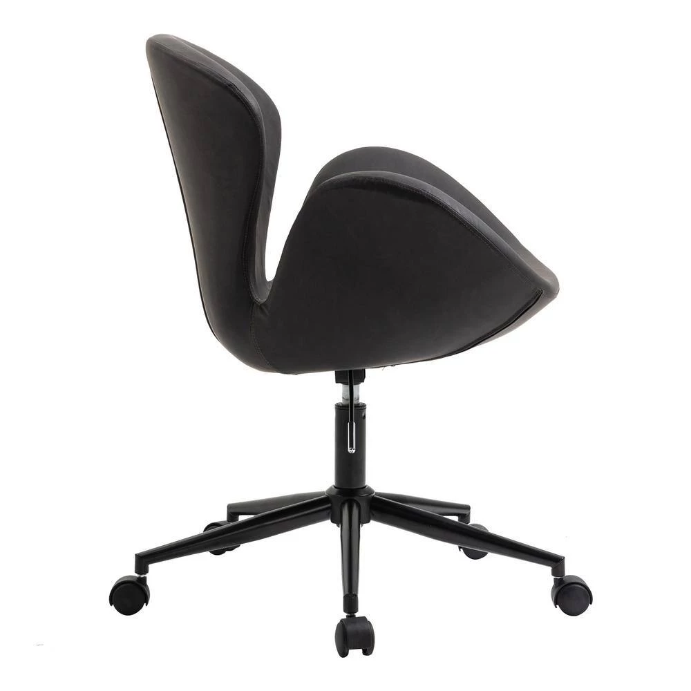 Home Office Black Faux Leather Home Office Chair by OS Home and Office Furniture 4 Home Office Black Faux Leather Home Office Chair by OS Home and Office Furniture - Image 2