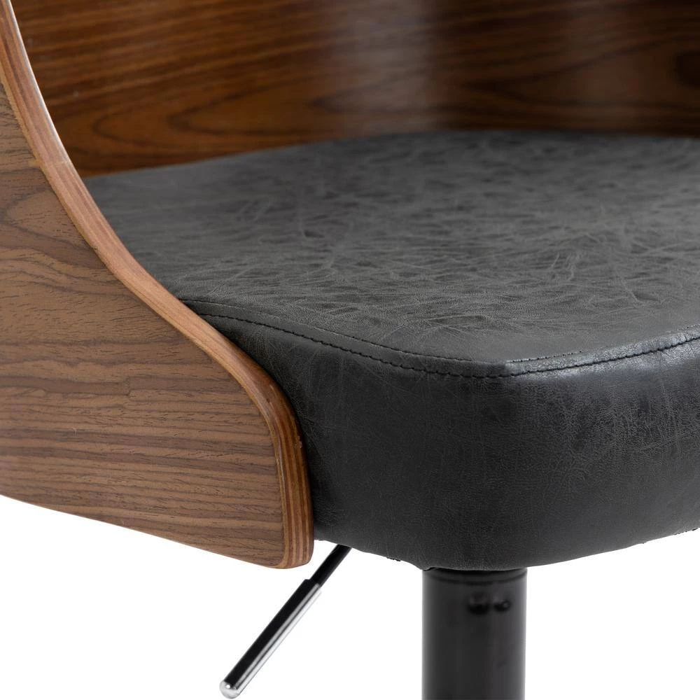 Bentwood Series Black Faux Leather Home Office Chair with Wood Accents by OS Home and Office Furniture 8 Bentwood Series Black Faux Leather Home Office Chair with Wood Accents by OS Home and Office Furniture - Image 6