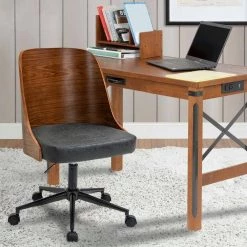 Bentwood Series Black Faux Leather Home Office Chair with Wood Accents by OS Home and Office Furniture 14 Bentwood Series Black Faux Leather Home Office Chair with Wood Accents by OS Home and Office Furniture -OS Home Sales Shop black os home and office furniture task chairs aw804 c3 1000