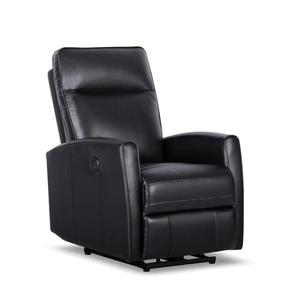 Malmo 37 in. W Black Big and Tall Leather and PVC Recliner by Siavonce 3 Malmo 37 in. W Black Big and Tall Leather and PVC Recliner by Siavonce