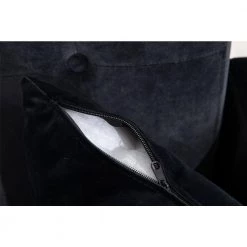 63.7 in. Square Arm Velvet Accent Sofa Straight Loveseat Sofa with Rose Gold Metal Feet Black by Siavonce -OS Home Sales Shop black siavonce sofas couches cm y w39537171 4f 1000