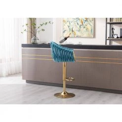 Metal Vintage Bar Stools with Back and Footrest Counter Height Dining Chairs Blue by Siavonce 29 Metal Vintage Bar Stools with Back and Footrest Counter Height Dining Chairs Blue by Siavonce -OS Home Sales Shop blue siavonce bar stools dj y w39542510 31 1000