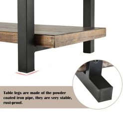 42 .1 in. Brown Rustic Natural Rectangle Wood Coffee Table with Storage Shelf by Siavonce 24 42 .1 in. Brown Rustic Natural Rectangle Wood Coffee Table with Storage Shelf by Siavonce -OS Home Sales Shop brown black siavonce coffee tables t y wf192551aad fa 1000