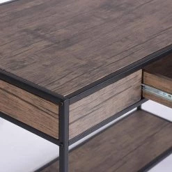 43.3 in. Rustic Brown Rectangle Computer Desk with 1-Drawer by Siavonce -OS Home Sales Shop brown black siavonce computer desks d y d0102hpyq4w 77 1000