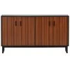 Brown Large Storage Space Sideboard with Adjustable Shelves for Entryway, Living Room and Kitchen by Siavonce -OS Home Sales Shop brown black siavonce sideboards buffet tables t y wf282889aad 64 1000