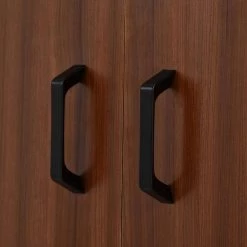 Brown Large Storage Space Sideboard with Adjustable Shelves for Entryway, Living Room and Kitchen by Siavonce -OS Home Sales Shop brown black siavonce sideboards buffet tables t y wf282889aad 76 1000