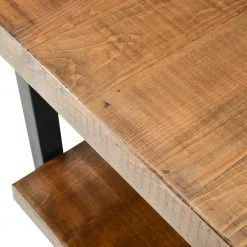 26 .4 in. Brown Rustic Natural Square Wood Coffee Table with Storage Shelf for Living Room by Siavonce -OS Home Sales Shop brown natural siavonce coffee tables t y wf192553aad d4 1000