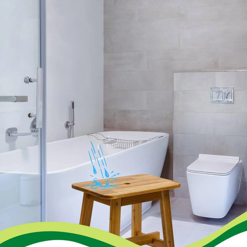 17.5 in. Natural Brown Acacia Wood Stool Rectangle Top Chairs For End Tables Sofas Living Room Sub-Stool by Siavonce 8 17.5 in. Natural Brown Acacia Wood Stool Rectangle Top Chairs For End Tables Sofas Living Room Sub-Stool by Siavonce - Image 6