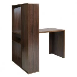 19.7 in. Width 2 in 1 Brown L-Shape Desktop Computer Desk With Shelves by Siavonce -OS Home Sales Shop brown siavonce computer desks d y d0102hpy6ua 77 1000