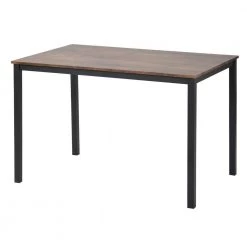 5-Piece rectangle Wood Top Brown Dining Set with Metal Frame and 4-Ergonomic Chairs by Siavonce -OS Home Sales Shop brown siavonce dining room sets t y st000020aad 77 1000