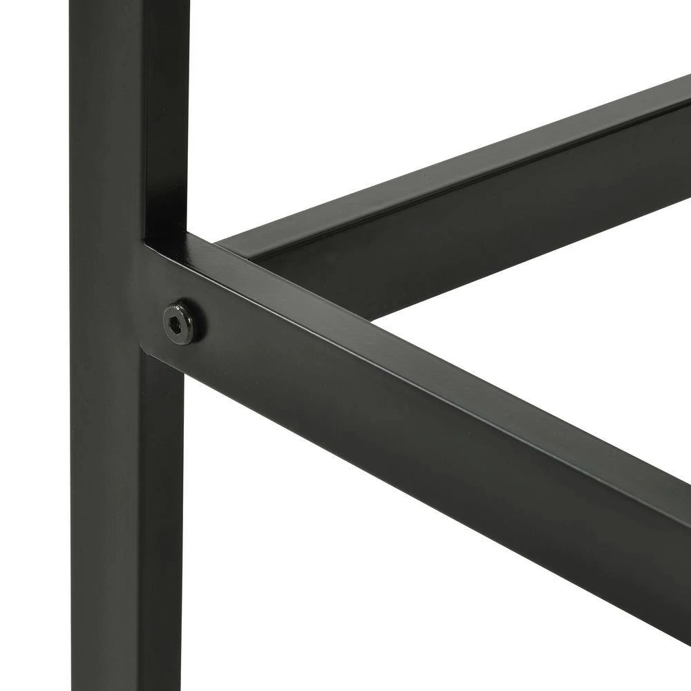 5-Piece Brown Rectangle Wood Top Counter Height Table Set Dining Table with 4-Chairs by Siavonce 6 5-Piece Brown Rectangle Wood Top Counter Height Table Set Dining Table with 4-Chairs by Siavonce - Image 4