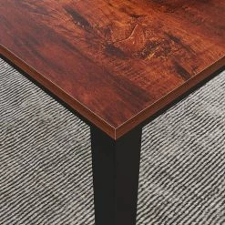 55 in. Rectangular Brown Manufactured Wood Writing Desk with Inverted U-shaped legs by Siavonce 15 55 in. Rectangular Brown Manufactured Wood Writing Desk with Inverted U-shaped legs by Siavonce -OS Home Sales Shop brown siavonce writing desks jh 20255bksw c3 1000