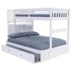Casual Mission White Painted Twin Over Full Staircase Bunkbed with Twin Trundle by OS Home and Office Furniture 2 Casual Mission White Painted Twin Over Full Staircase Bunkbed with Twin Trundle by OS Home and Office Furniture -OS Home Sales Shop casual white os home and office furniture bunk beds 0217tftru 22 64 1000
