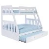 Casual White Series Casual White Twin Size Over Full Size Bunkbed with Trundle Bed by OS Home and Office Furniture 2 Casual White Series Casual White Twin Size Over Full Size Bunkbed with Trundle Bed by OS Home and Office Furniture -OS Home Sales Shop casual white os home and office furniture bunk beds 0218 trund r 64 1000