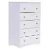 5-Drawer White Mission Chest of Drawers 30 in. W x 43 in. H by OS Home and Office Furniture 1 5-Drawer White Mission Chest of Drawers 30 in. W x 43 in. H by OS Home and Office Furniture -OS Home Sales Shop casual white os home and office furniture chest of drawers 80255 22 64 1000