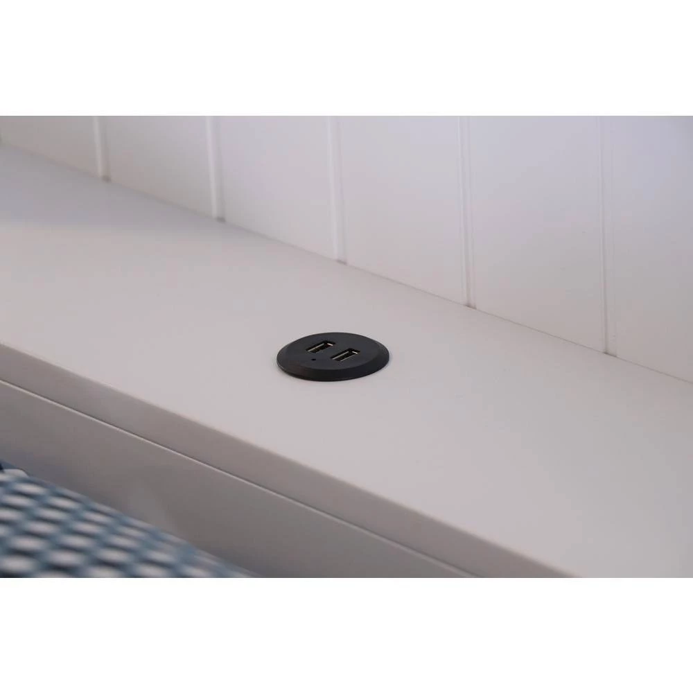 Mission Casual White Twin Sized Captains Bookcase Bed with 12-Drawers by OS Home and Office Furniture 9 Mission Casual White Twin Sized Captains Bookcase Bed with 12-Drawers by OS Home and Office Furniture - Image 7