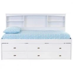 Mission Casual White Twin Sized Bookcase Daybed with 6-Drawers by OS Home and Office Furniture 13 Mission Casual White Twin Sized Bookcase Daybed with 6-Drawers by OS Home and Office Furniture -OS Home Sales Shop casual white os home and office furniture kids beds 80222k6 22 44 1000
