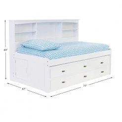 Mission Casual White Twin Sized Bookcase Daybed with 6-Drawers by OS Home and Office Furniture 10 Mission Casual White Twin Sized Bookcase Daybed with 6-Drawers by OS Home and Office Furniture -OS Home Sales Shop casual white os home and office furniture kids beds 80222k6 22 c3 1000