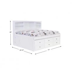 Mission White Casual White Full Sized Bookcase Daybed with 6-Drawers by OS Home and Office Furniture 11 Mission White Casual White Full Sized Bookcase Daybed with 6-Drawers by OS Home and Office Furniture -OS Home Sales Shop casual white os home and office furniture kids beds 80223k6 22 4f 1000