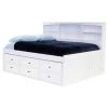 Mission White Casual White Full Sized Bookcase Daybed with 6-Drawers by OS Home and Office Furniture -OS Home Sales Shop casual white os home and office furniture kids beds 80223k6 22 64 1000