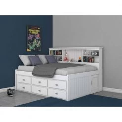 Mission White Casual White Full Sized Bookcase Daybed with 6-Drawers by OS Home and Office Furniture 10 Mission White Casual White Full Sized Bookcase Daybed with 6-Drawers by OS Home and Office Furniture -OS Home Sales Shop casual white os home and office furniture kids beds 80223k6 22 c3 1000