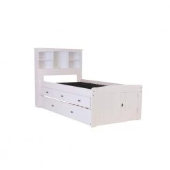 Casual White Series Twin Size Platform Bed Casual White with 3-Drawers by OS Home and Office Furniture -OS Home Sales Shop casual white os home and office furniture platform beds 0220 k3 kd 77 1000